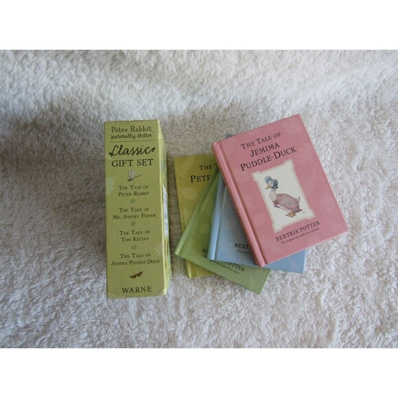 Beatrix Potter Classic Tales Book Gift Set Peter Rabbit Floppy Small Plush - Picture 9 of 11